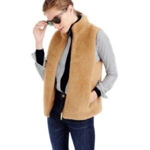 J crew teddy vest